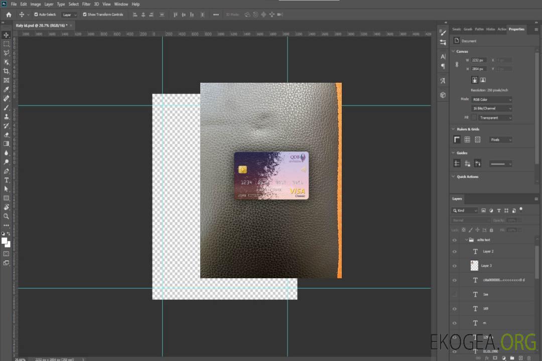 Qatar Development Bank visa carte classique photolook recto template Qatar Development Bank visa carte classique photolook recto template
